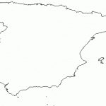 Blank Outline Map Of Spain