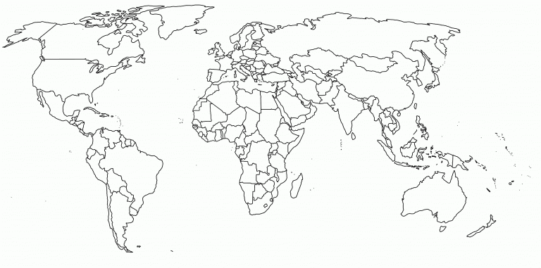 Blank World Map Continents Pdf Copy Best Of Political