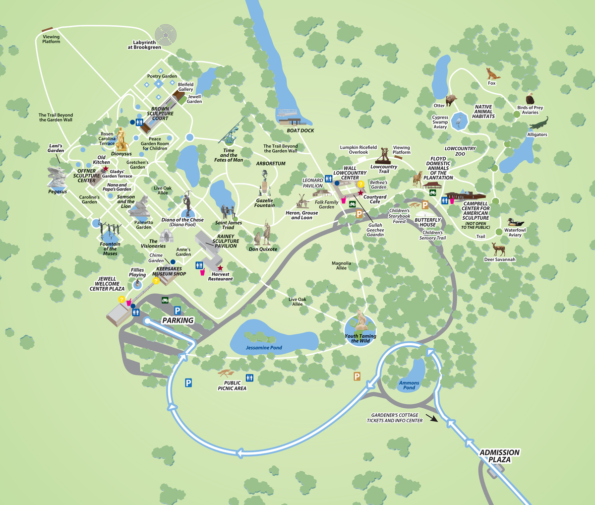 Brookgreen Gardens Property Map Brookgreen Brookgreen Gardens Property Map Brookgreen
