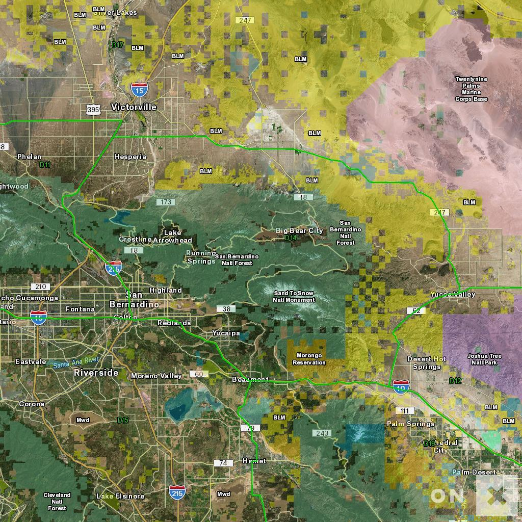 California Hunt Zone D14 Deer California Hunting Map 