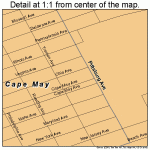 Cape May New Jersey Street Map 3410270