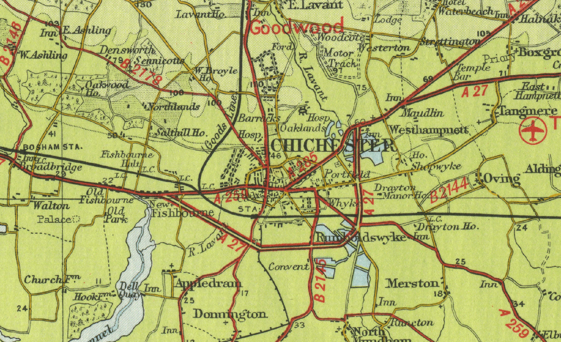 Chichester Map Chichester Map
