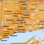 Connecticut State Map With Counties And Cities Printable Map