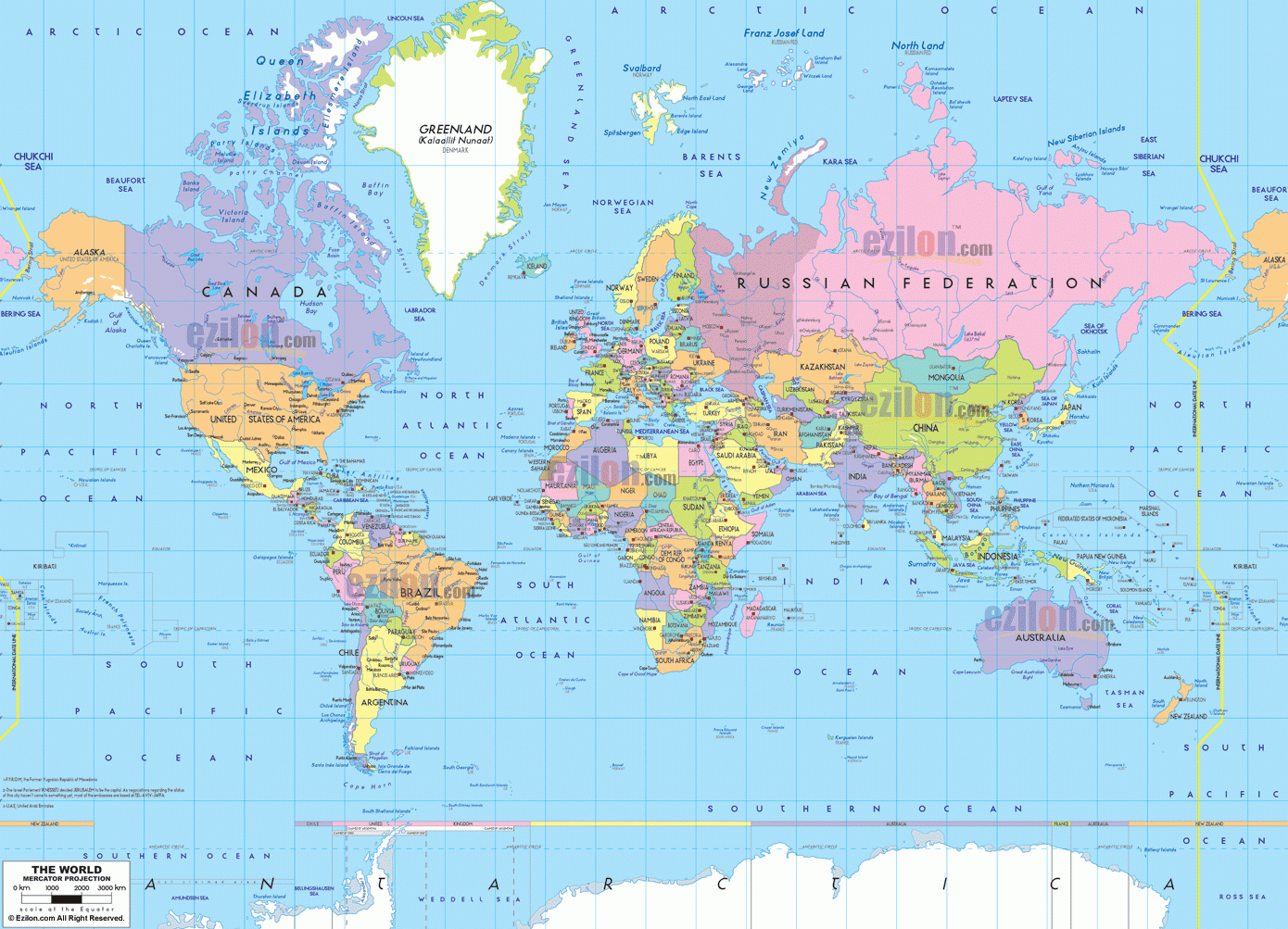 Detailed Clear Large Political Map Of The World Political 
