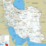 Detailed Clear Large Road Map Of Iran Ezilon Maps