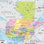 Detailed Political Map Of Guatemala Ezilon Maps
