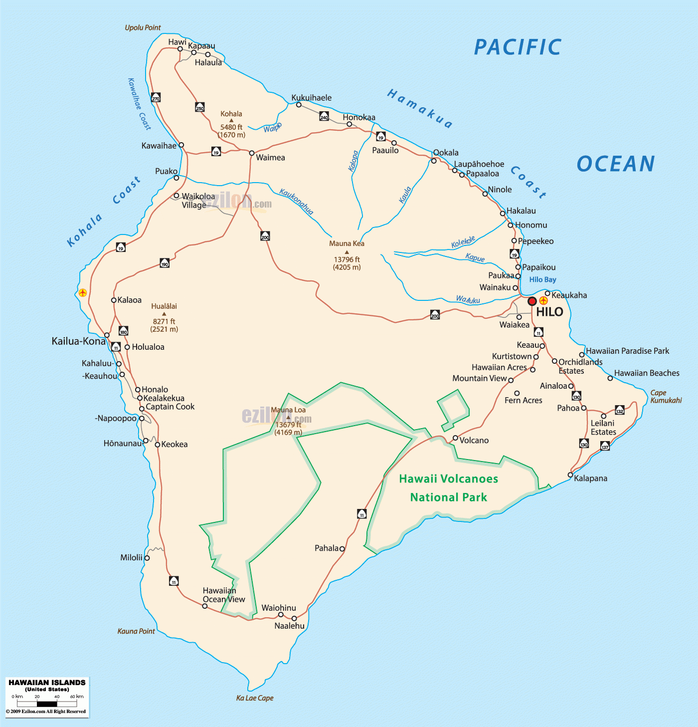 Detailed Political Map Of Hawaii Ezilon Maps Detailed Political Map Of Hawaii Ezilon Maps