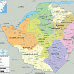Detailed Political Map Of Zimbabwe Ezilon Maps