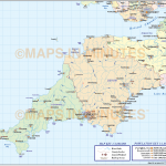 Digital vector south west england map in illustrator CS