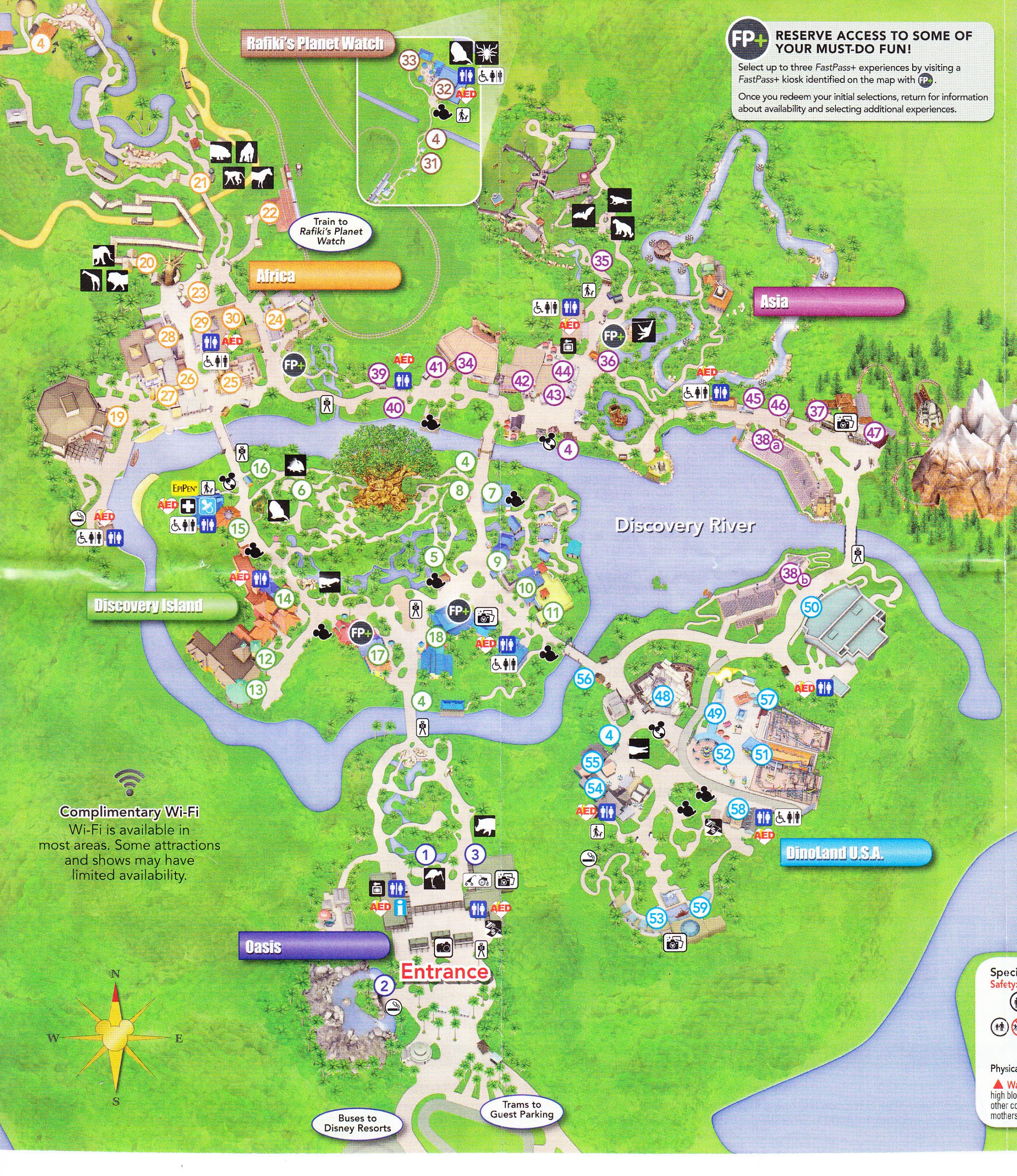 Disney s Animal Kingdom 2016 Park Map