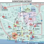 Downtown Detroit Get Your Bearings Tourist Map