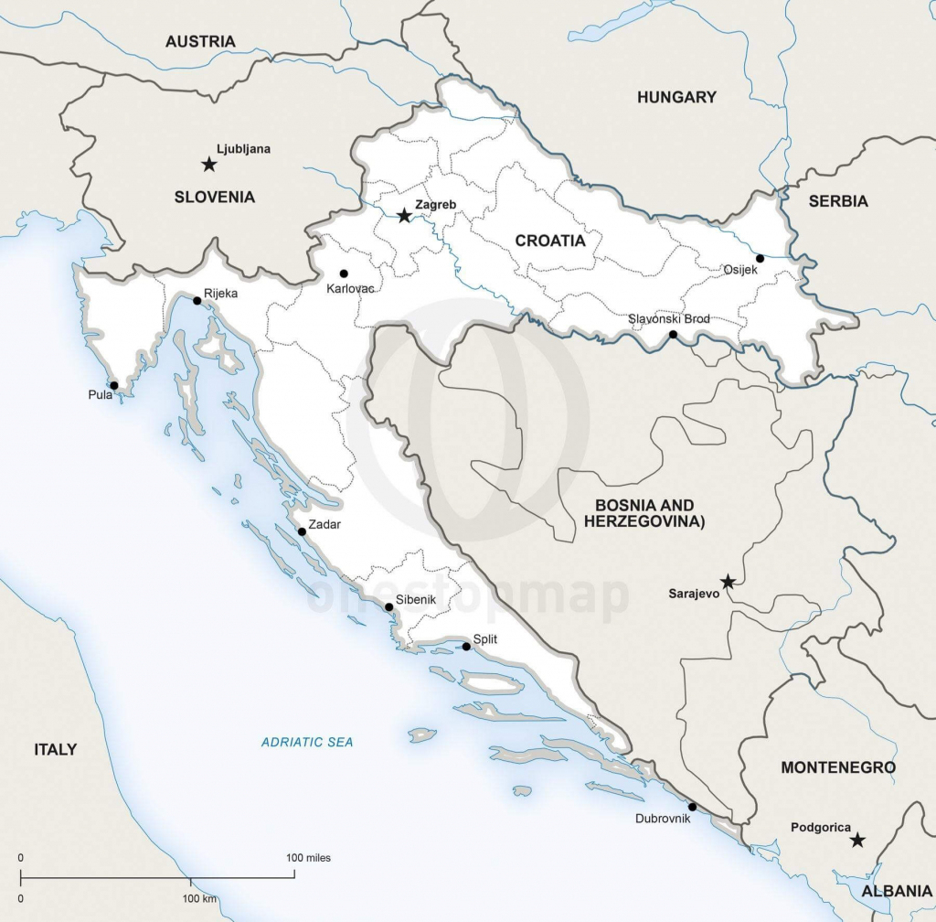 Dubrovnik Maps With Regard To Printable Map Of Croatia 