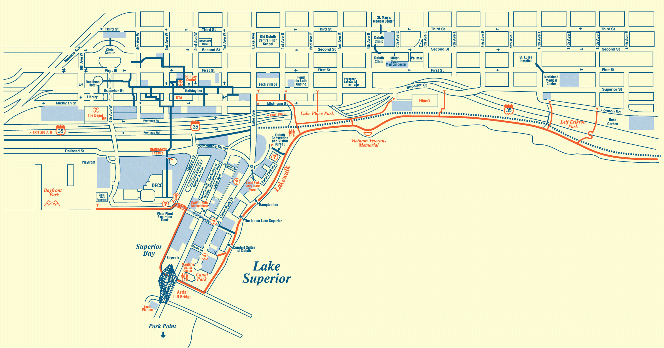 Duluth Map Duluth MN USA Mappery