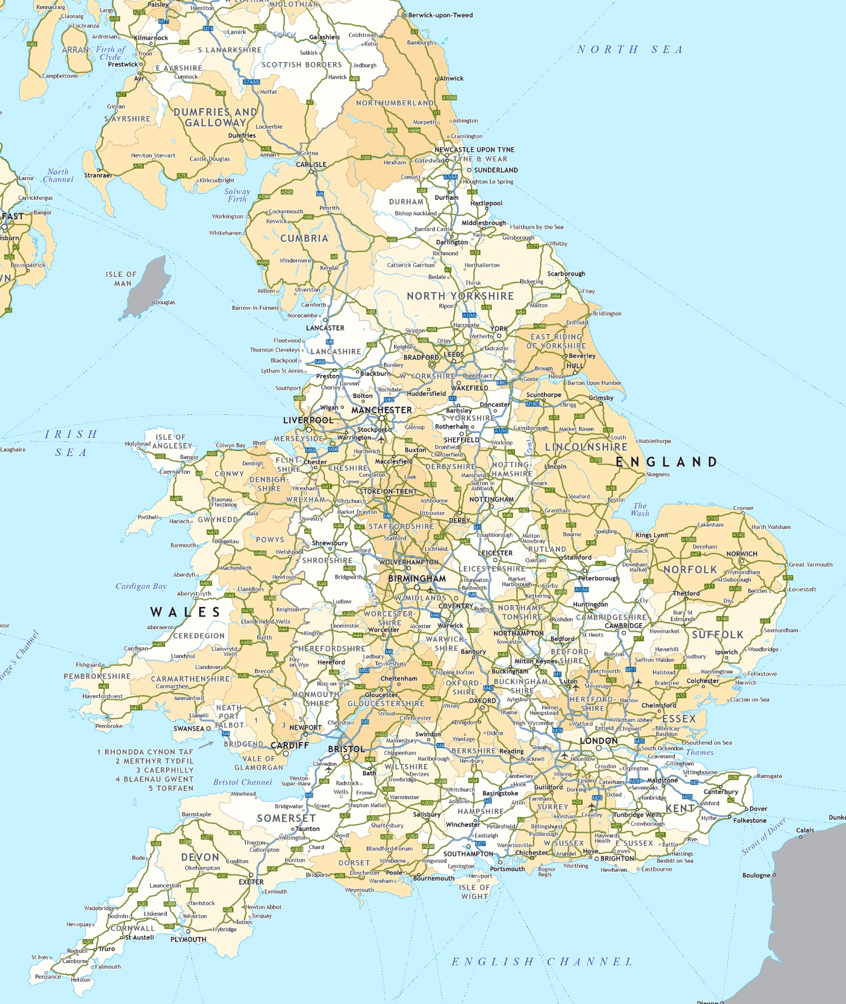 England Road Map