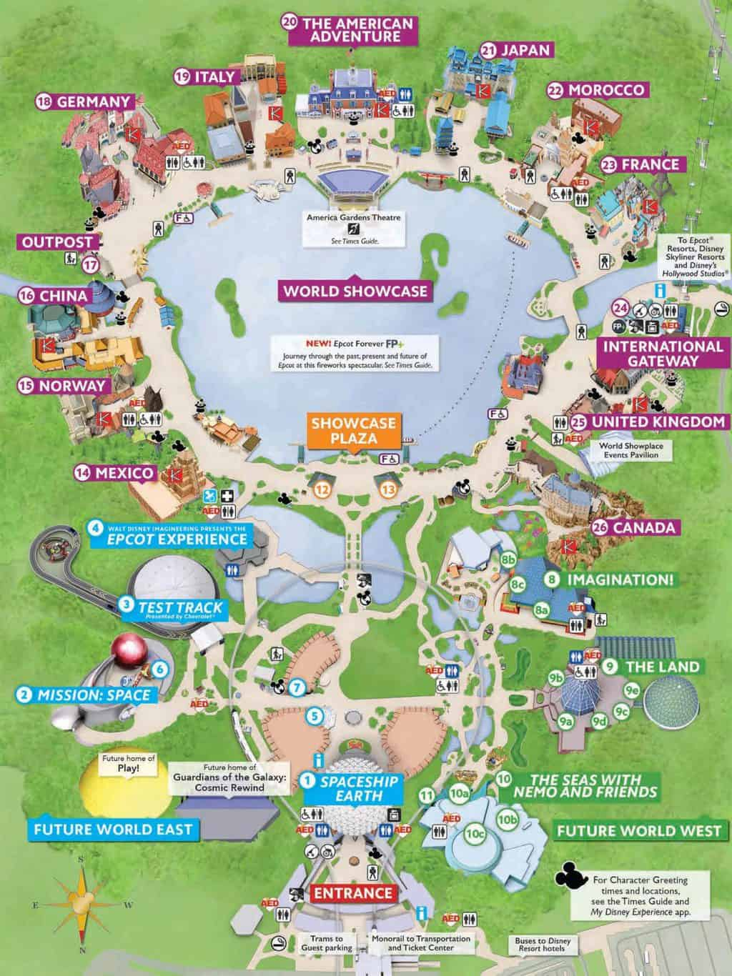 Epcot Map KennythePirate