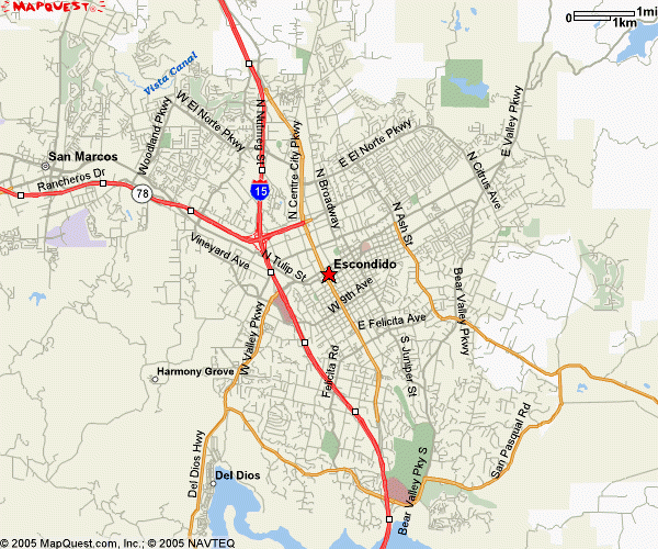 Escondido California Maps