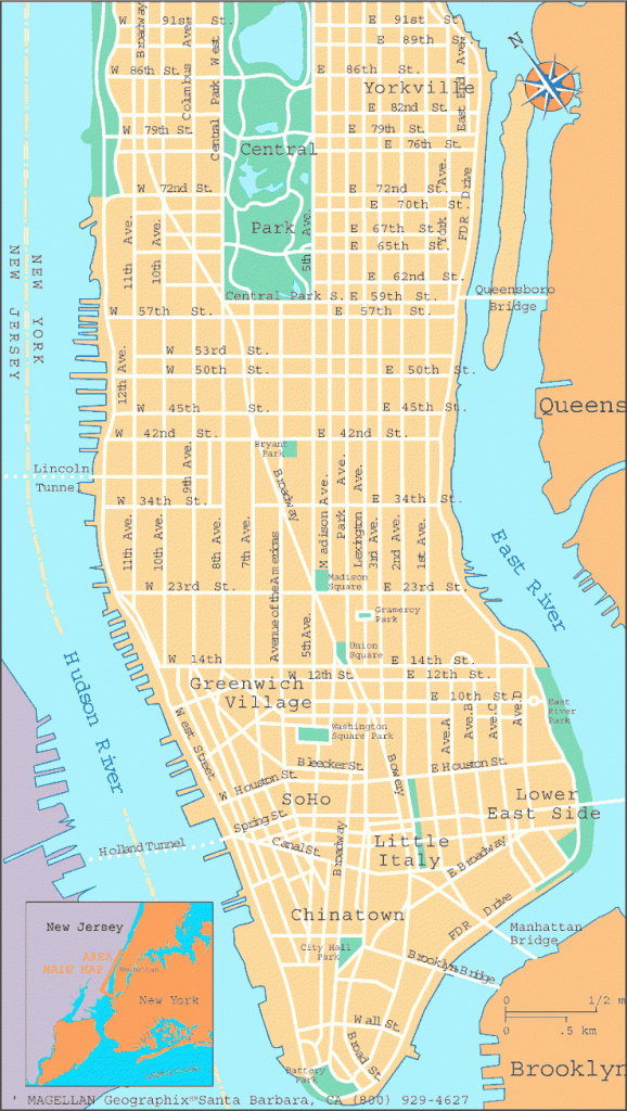 File new York Manhattan Printable Tourist Attractions Map 
