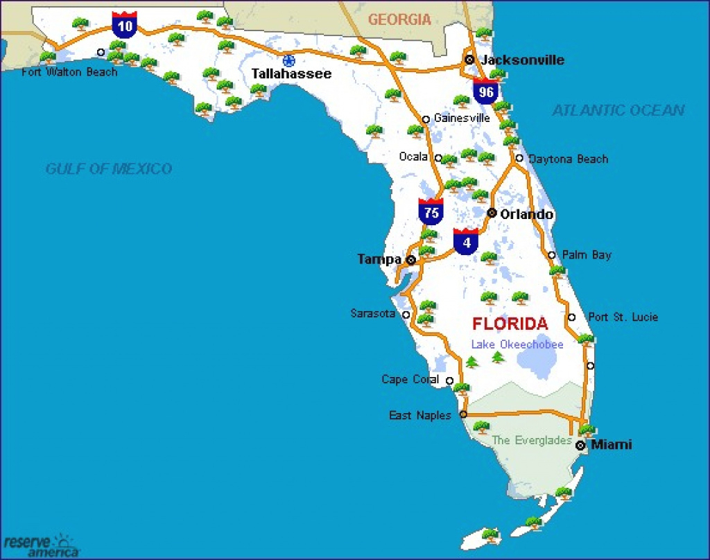 Florida State Parks Camping Map Printable Map