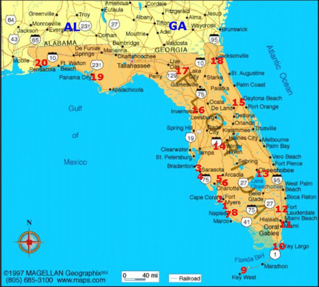 Florida State Parks Camping Map Printable Map