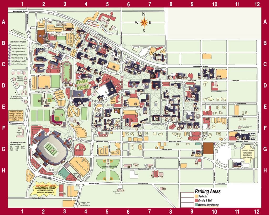 Florida State University Map Printable Maps