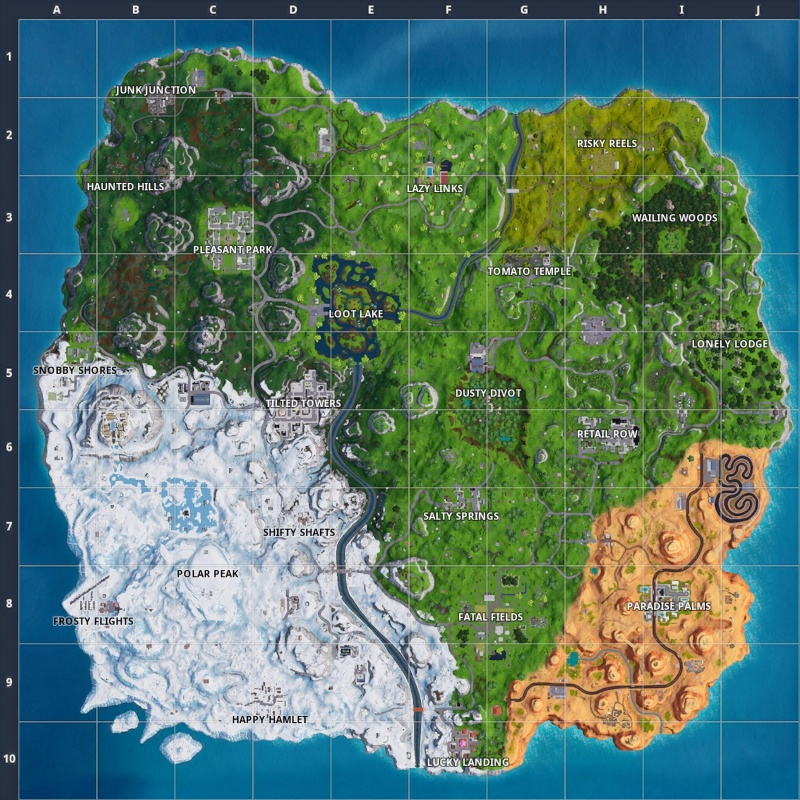 Fortnite Battle Royale Map Orcz The Video Games Wiki