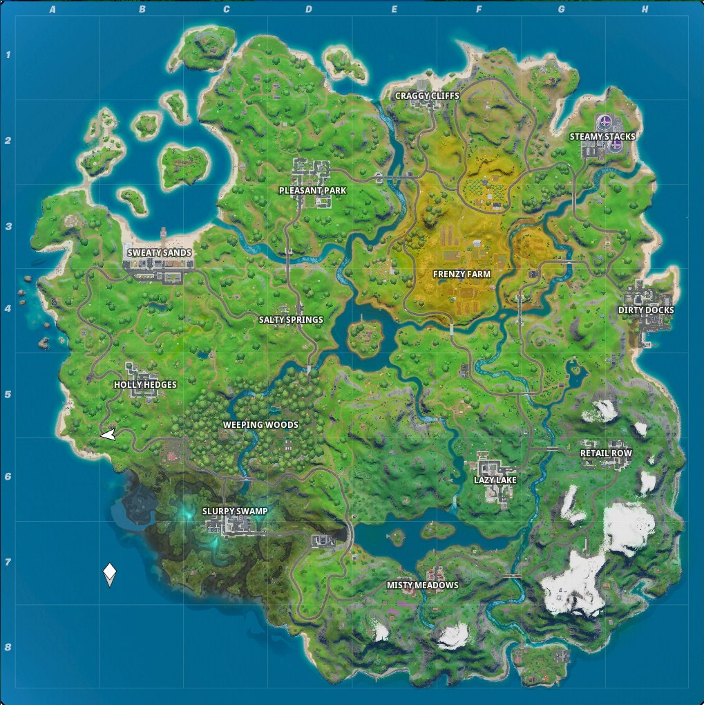 Fortnite Chapter 2 Map Named Locations And Landmarks 