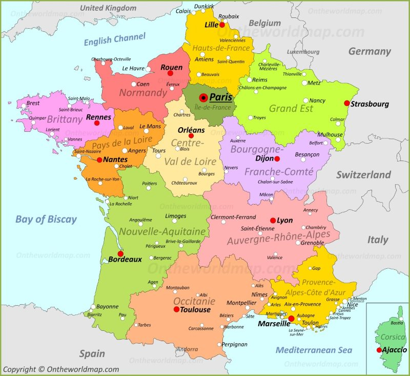 France Map Maps Of French Republic