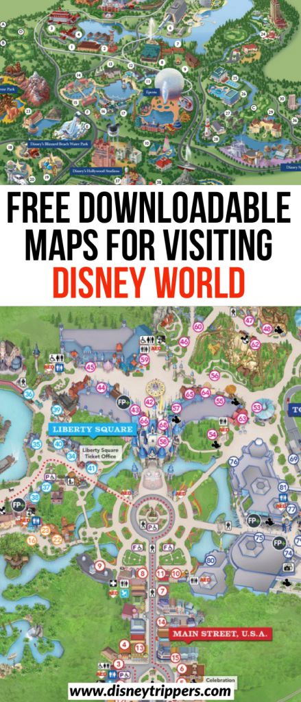 Free Downloadable And Printable Maps For Visiting Disney 