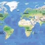 Free Large Printable World Physical Map HD In PDF World