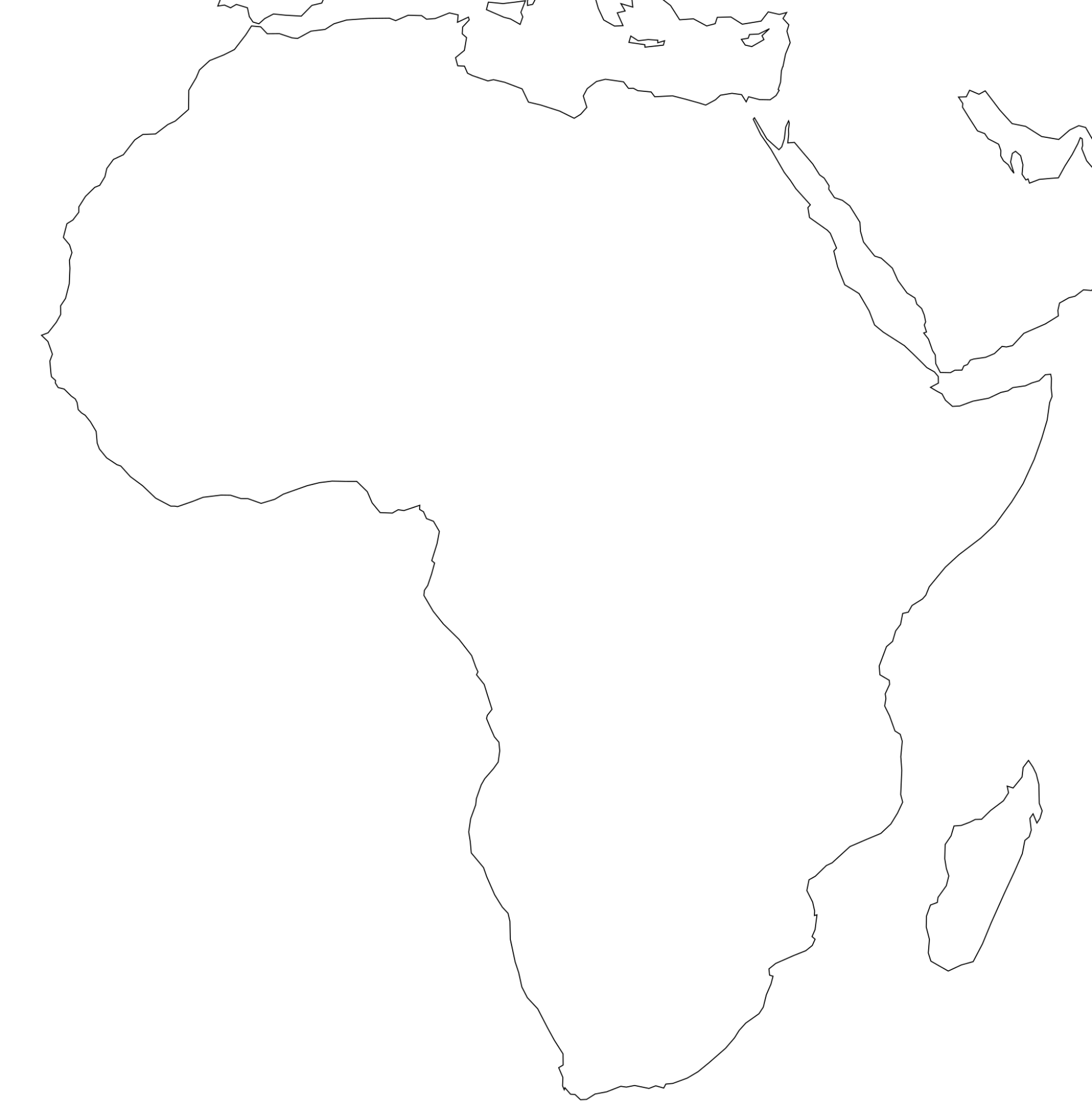 Free Printable Maps Of Africa