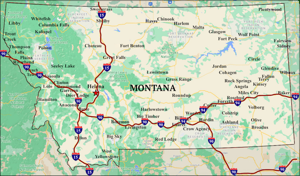 Free Printable Montana Map Collection And Other US State Maps Free Printable Montana Map Collection And Other US State Maps