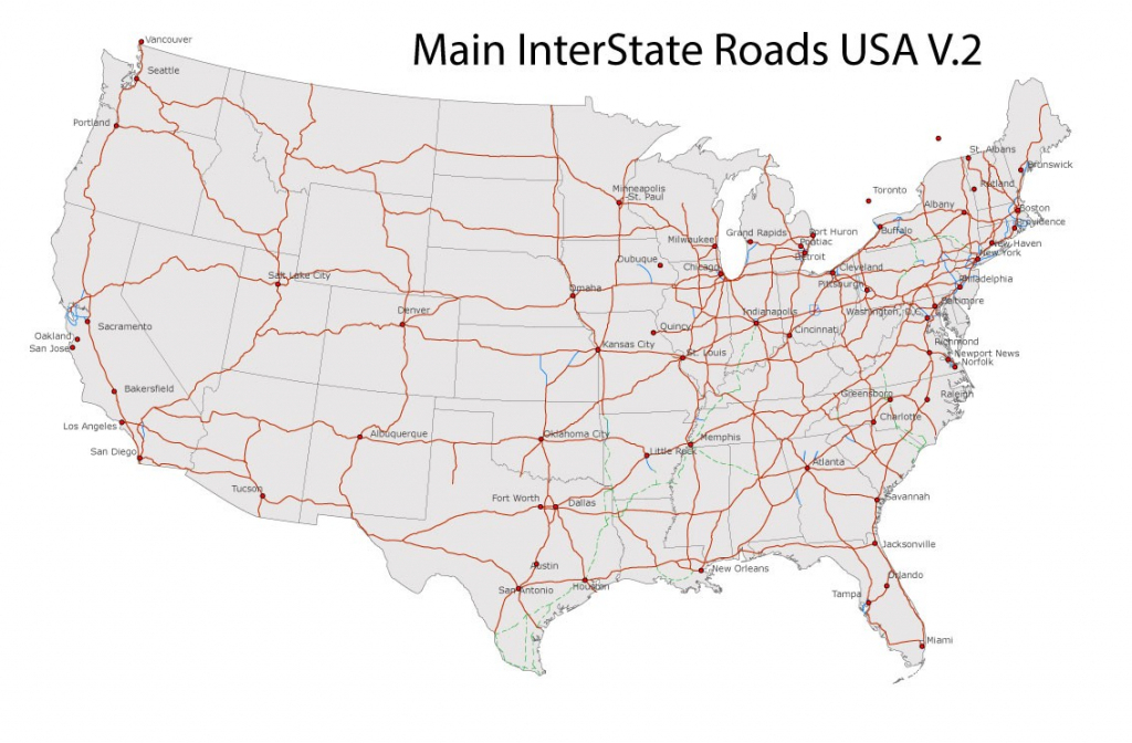 Free Printable Us Highway Map Usa Road Map Best Of 