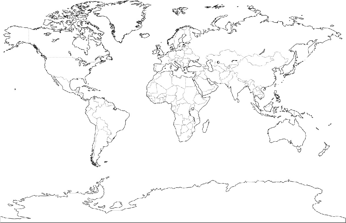 Free Printable World Map Coloring Pages For Kids Best 