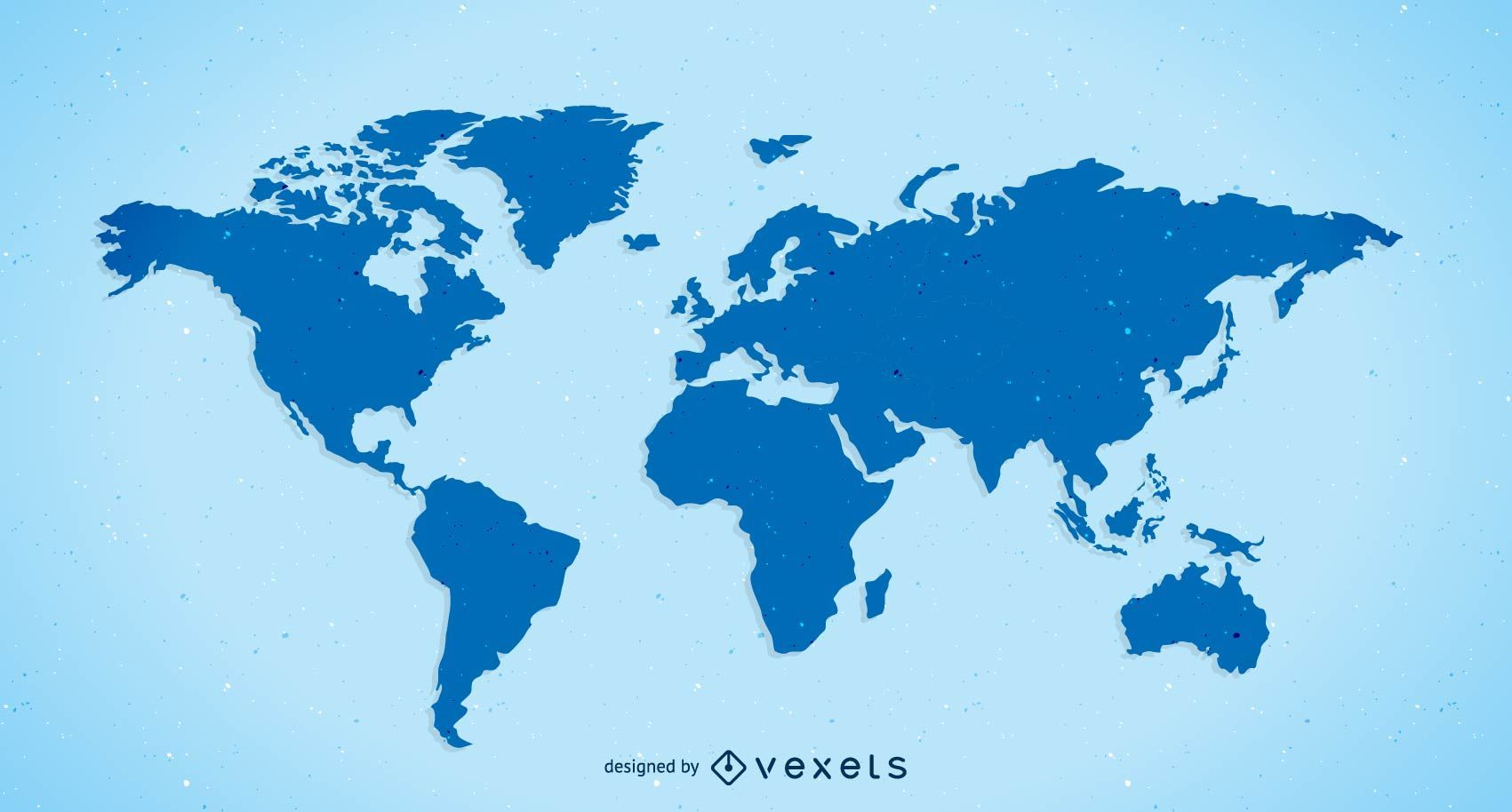 Free Vector Plain World Map Vector Download