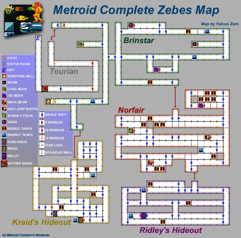 Game Maps Metroid Metroid Recon