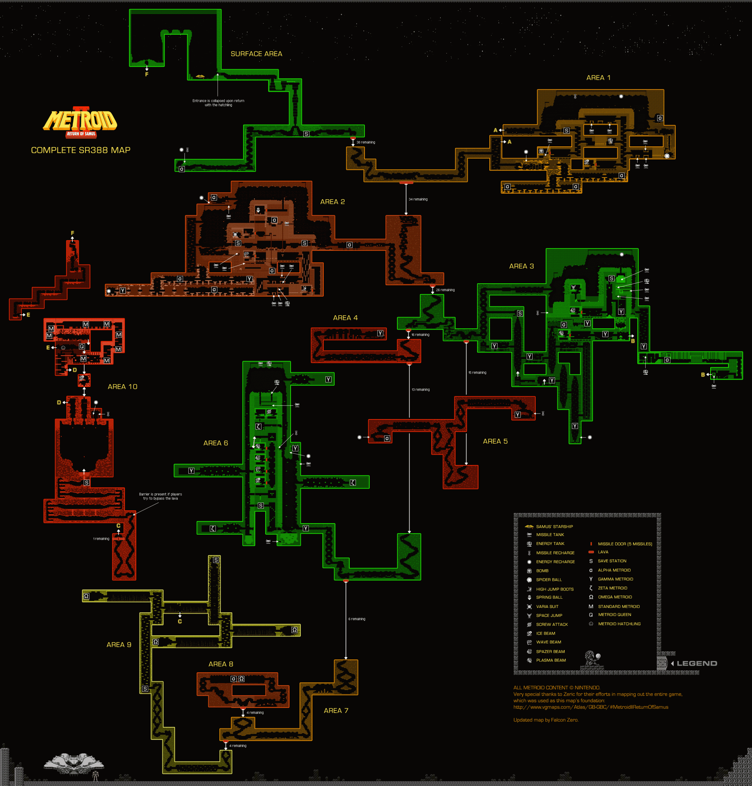 Game Maps Metroid Metroid Recon 