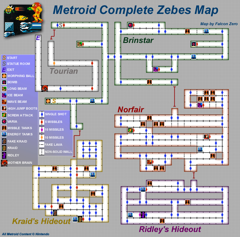 Game Maps Metroid Metroid Recon 