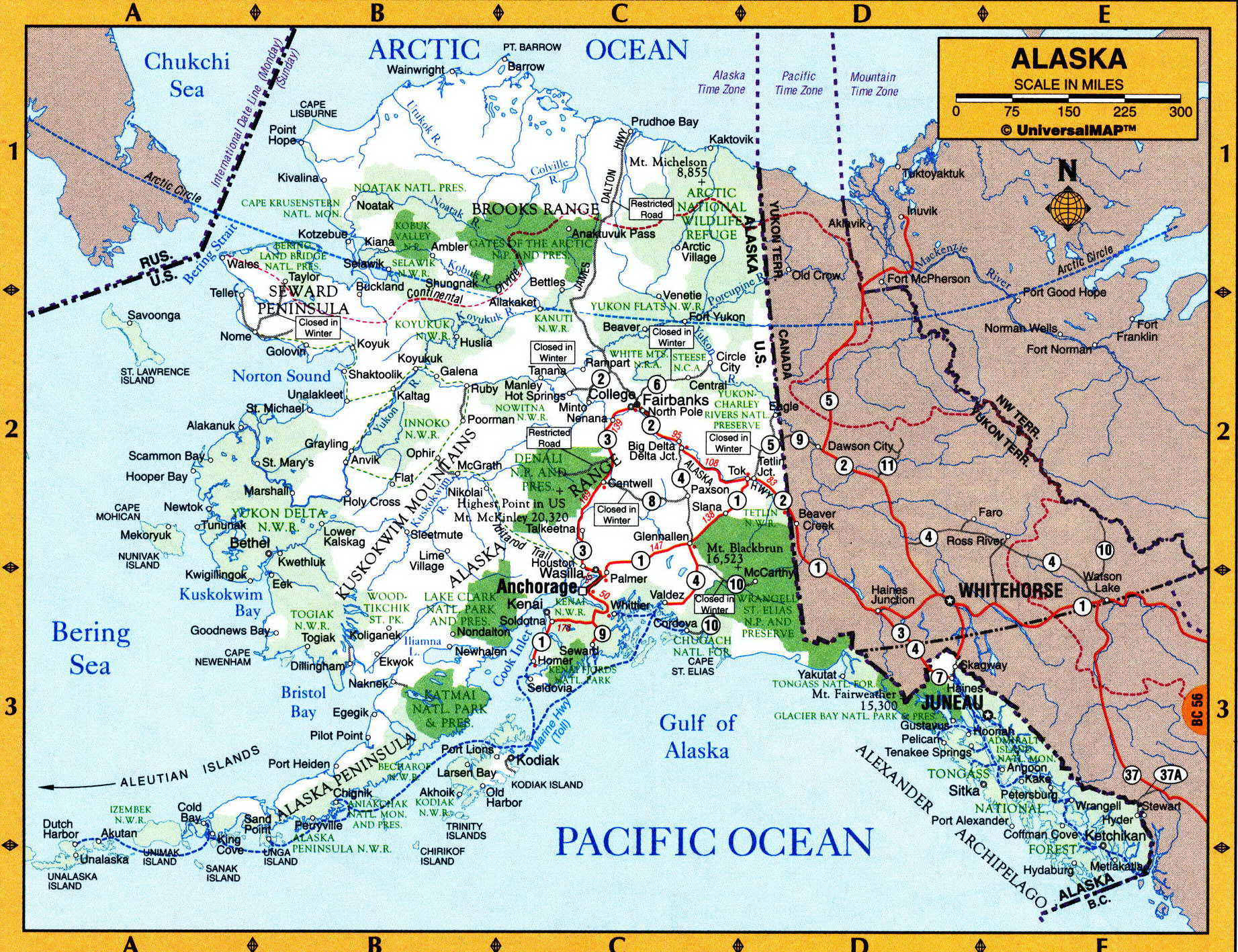 Geography Map Of Alaska Free Large Detailed Map Of Alaska 