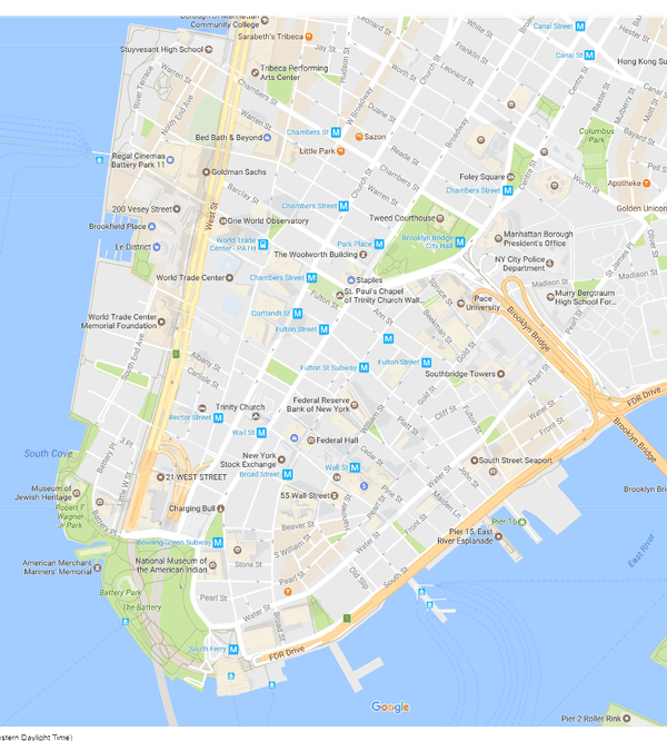 Get Around NYC s Financial District With This Handy Map 