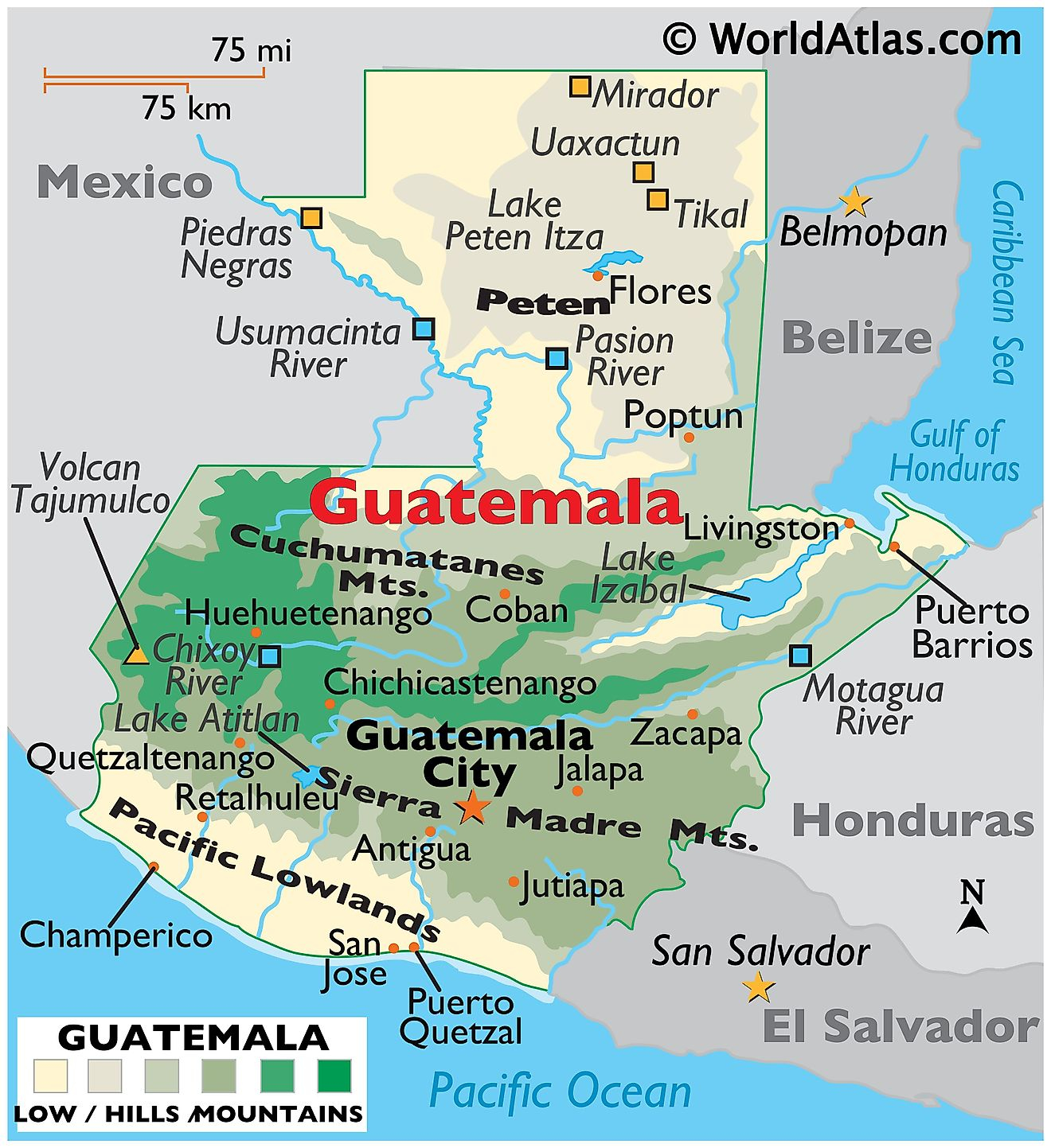 Guatemala Maps Facts World Atlas