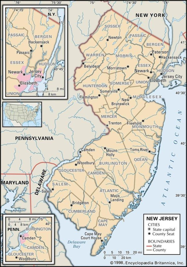 Historical Facts Of New Jersey Counties Guide