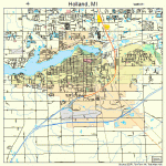 Holland Michigan Street Map 2638640