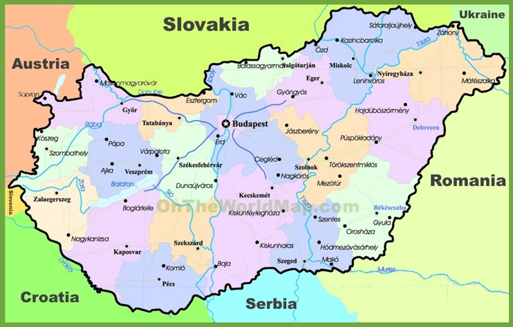 Hungary Political Map