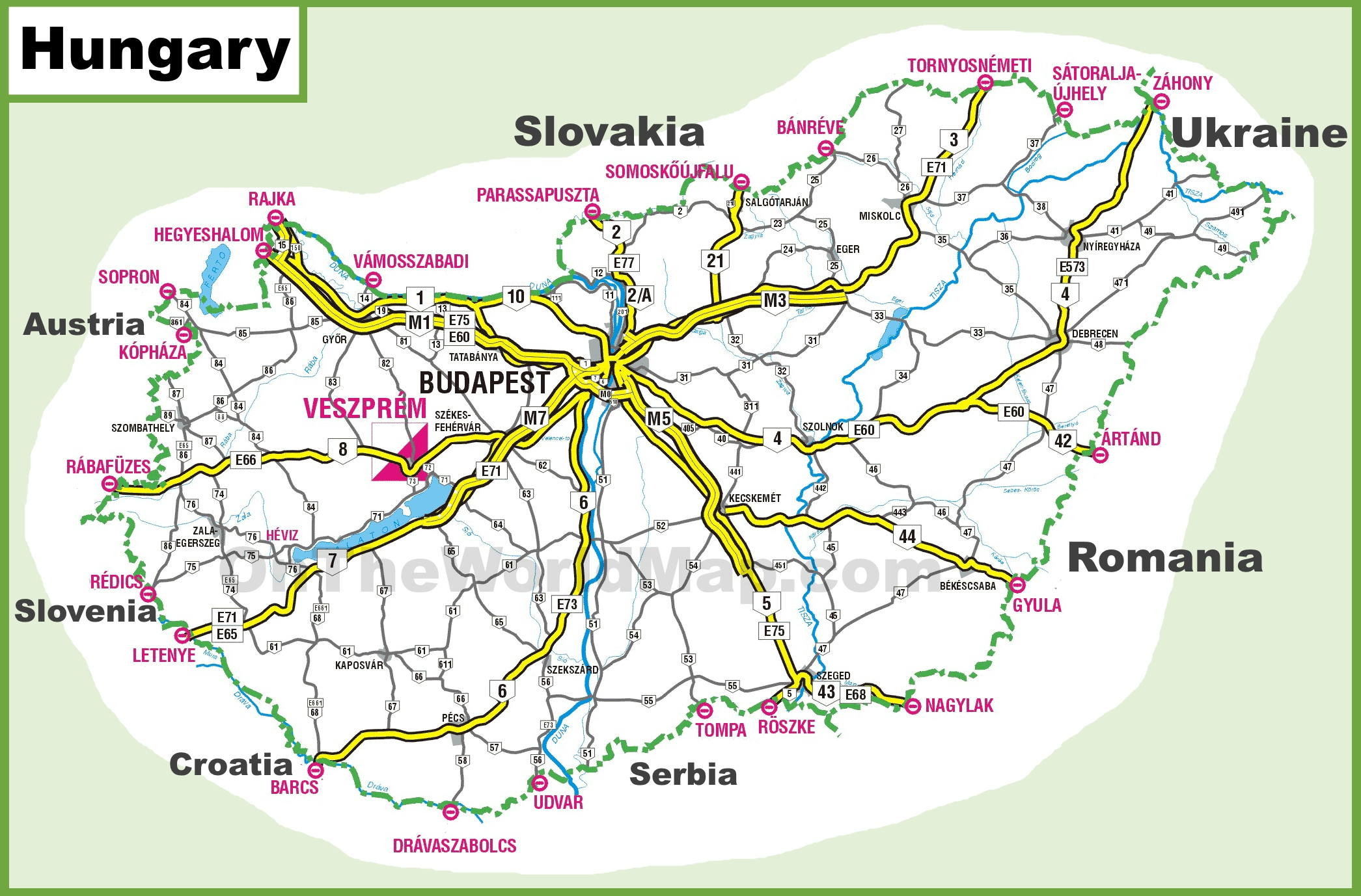 Hungary Road Map