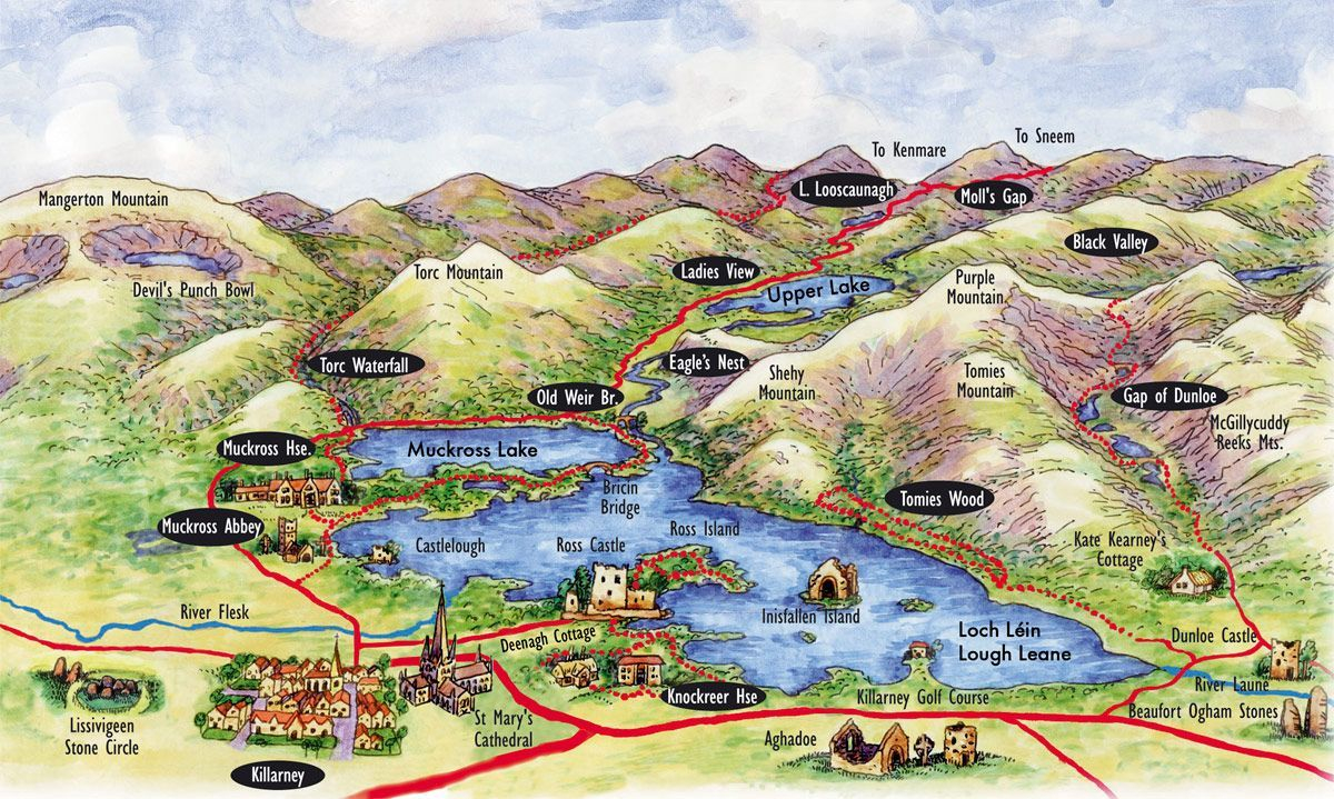 Image Result For Attraction Map Of Killarney National Park Image Result For Attraction Map Of Killarney National Park