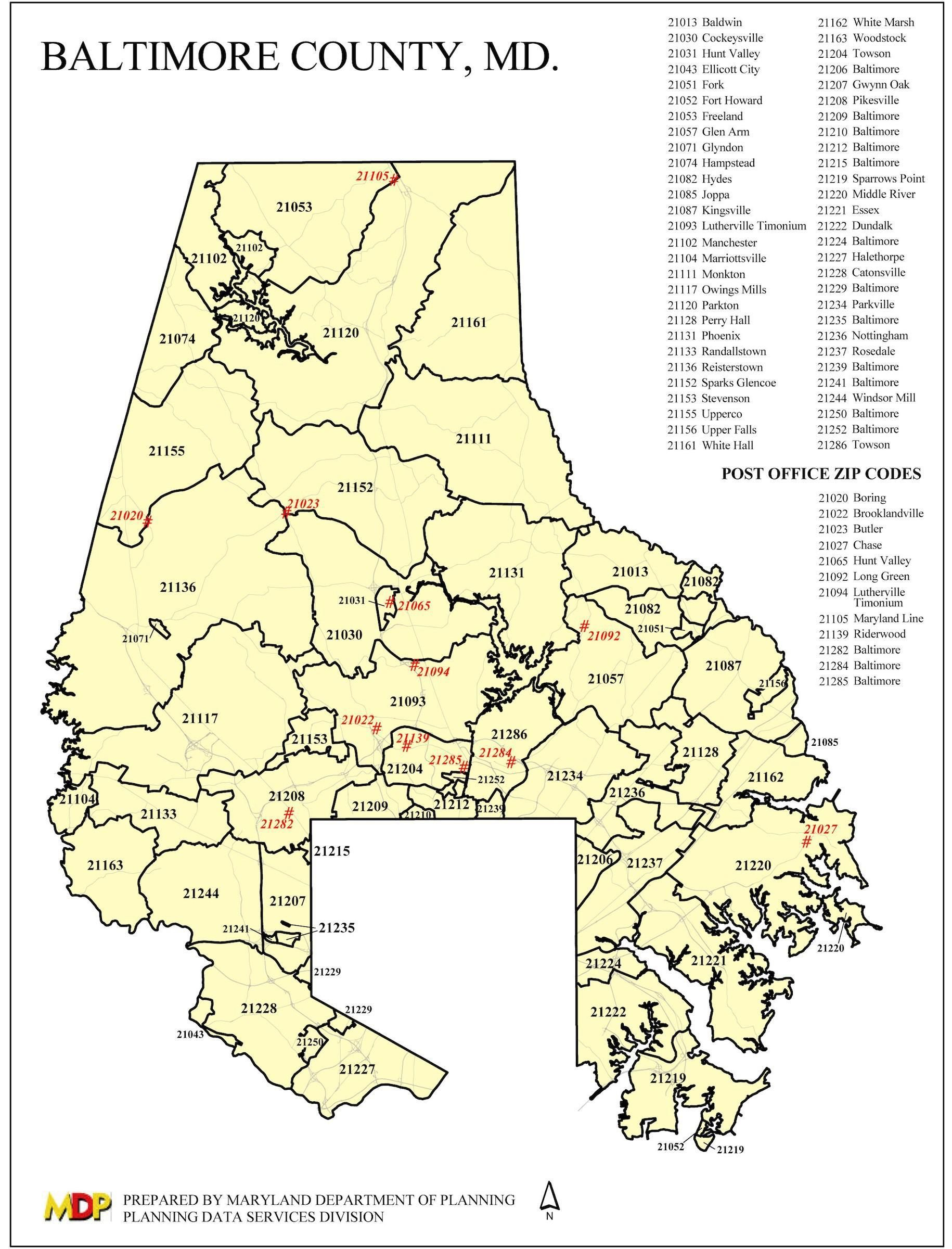 Image Result For Map Of Baltimore County Zip Codes Zip 