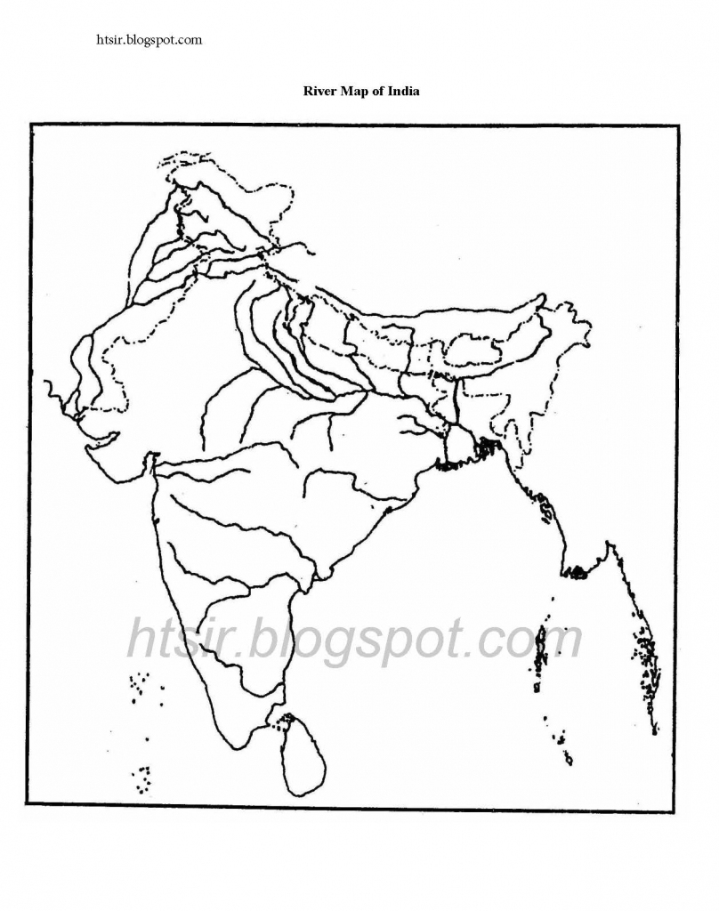 India Map Outline A4 Size Map Of India With States 