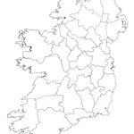 Ireland Blank Map Ireland Map Outline Northern Europe