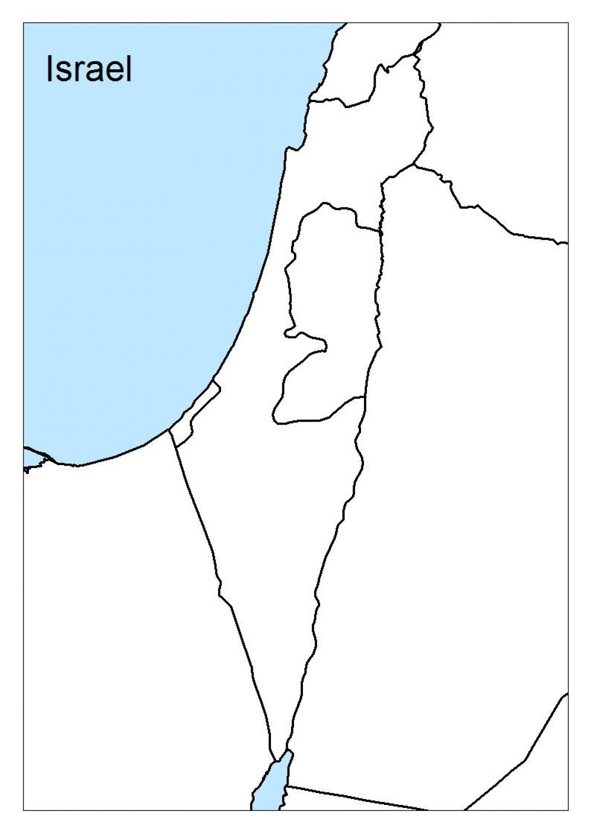 Israel Blank Map Karte Von Israel Blank West Asien Asia 