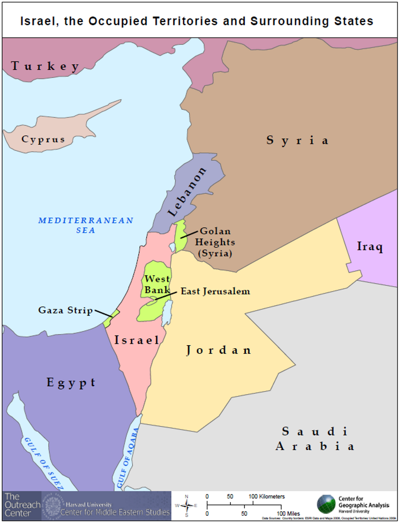 Israel Palestine Map Series Center For Geographic 